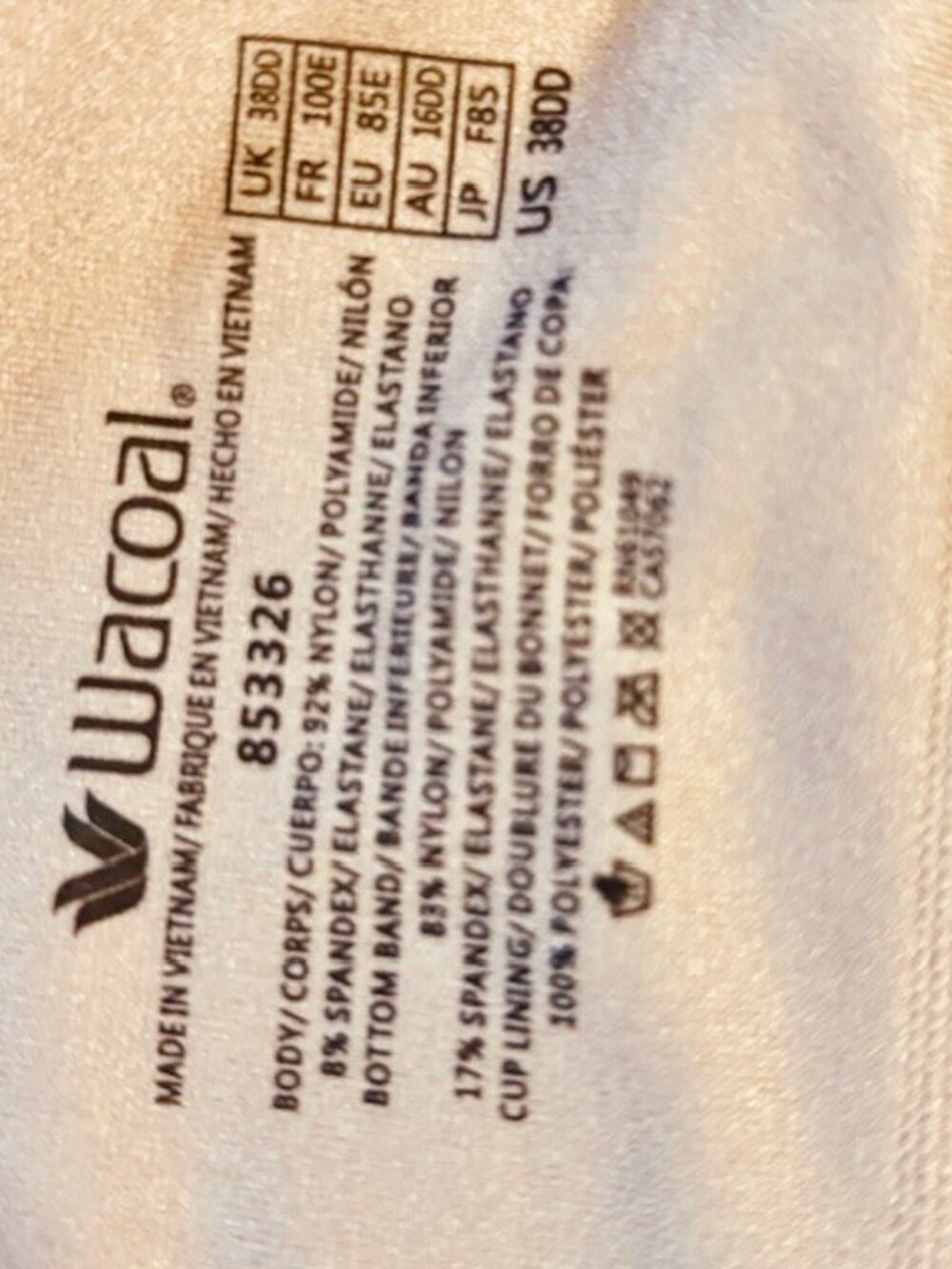 Wacoal 38DD Flawless Comfort T-Shirt Bra